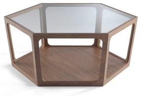 Masuta de cafea eleganta design LUX Walnut PT6075