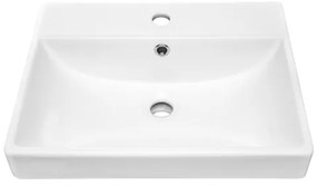 COMAD UN-RITA-GW-60 - Lavoar pe blat RITA 60x40 cm ceramică alb lucios