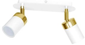 Spot JOKER 2xGU10/25W/230V alb/auriu