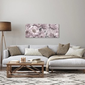 Tablou - Vintage bujorii (120x50 cm)