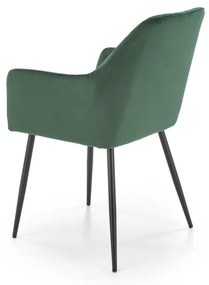 Scaun K558 velvet verde inchis