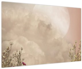 Tablou - Luna plină roz (90x60 cm)