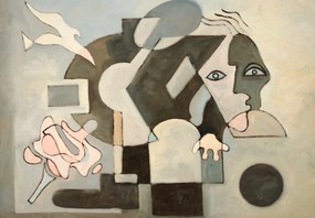 Fototapet - Pictură în ulei, cubism (147x102 cm)