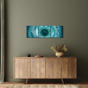 Tablou marea cu barca (cu ceas) (90x30 cm)