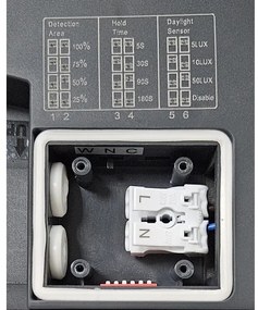 Plafonieră LED cu senzor pentru baie ELLÉ LED/24W/230V d. 26 cm IP54 antracit