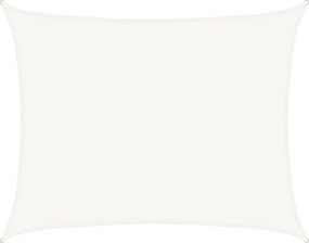 vidaXL Pânză parasolar, alb, 6x8 m, HDPE, 160 g/m²