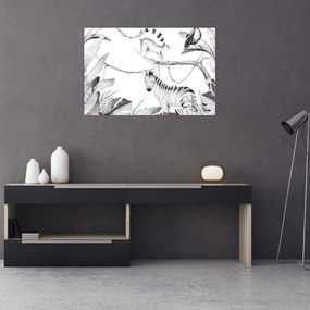 Tablou - Acuarelă Jungla (90x60 cm)