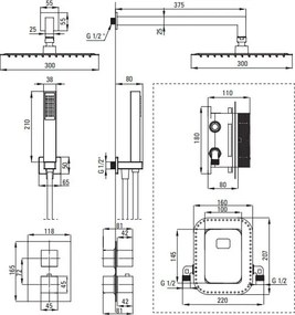 BOX sistem de dus incastrat BXYZNEAT