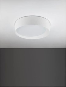 Plafoniera LED dimabila design modern Oby alb 45cm