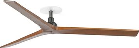 Ventilator incastrabil tavan cu telecomanda KLIM L 150cm, negru/ nuc