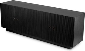 Comoda design LUX, Furnir de stejar gri carbune, Dimitrios