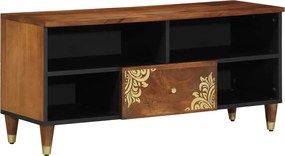 vidaXL Cabinet TV Maro miere 100 x 33 x 46 cm Lemn de mango solid