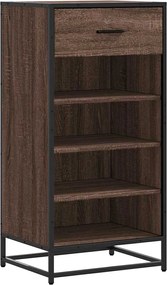vidaXL Suport pantofi Stejar maro 48x38x97,5 cm Lemn prelucrat