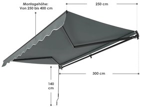Copertina de tavan 300 x 250 cm gri