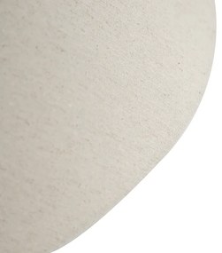 Abajur din material textil bej rotund înclinat 55/19/26