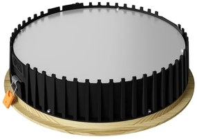 Corp de iluminat LED încastrat RONDO LED/18W/230V 3000K d. 26 cm lemn masiv pin APLED