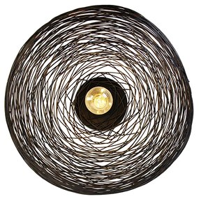 Plafoniera de design neagra ovala - Sarella