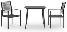vidaXL Set mobilier de grădină, 3 piese