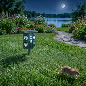 Outsunny Dispozitiv de Alungare a Animalelor, Repelent Ultrasonic | Aosom Romania