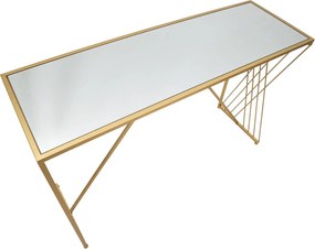 Consola Easy, Mauro Ferretti, 120x40x80 cm, fier, auriu