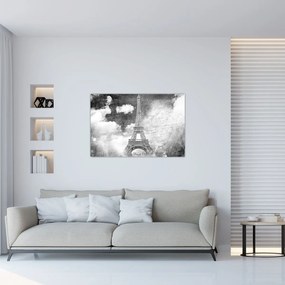 Tablou - Carte poștală de epocă a orașului N⁰3 (90x60 cm)