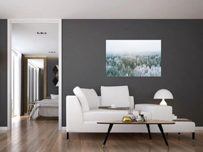 Tablou - Crestele munțillor înzăpezite (90x60 cm)