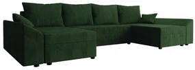 Colțar Memphis 105Cutie de pat, 316x138x82cm, 119 kg, Picioare: Plastic