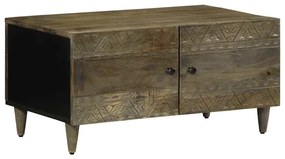 vidaXL Masuta de cafea gri deschis 80x50x40 cm lemn masiv de mango