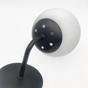 Lampă de perete MALIVA 1xE14/15W/230V, negru/alb - Brilagi
