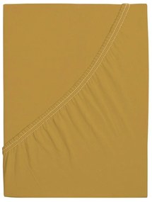 Cearșaf de pat 4Home jersey Ideal mustar , 180 x 200 cm, 180 x 200 cm