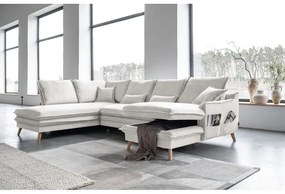 Colțar bej extensibil (cu colț pe partea stângă /în formă de "U") Charming Charlie – Miuform