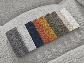 Colțar gri deschis extensibil/cu spațiu de depozitare cu tapițerie din țesătură bouclé (cu colț pe partea stângă/cu șezlong) Roxelane – Bobochic Paris