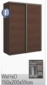 Dormitor GLOBAL3751 - wenghe