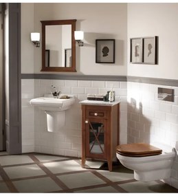 Oglinda cu rama din lemn, Villeroy&amp;Boch Hommage, 55.7x74x3.7cm, 85650000