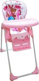 Scaun de masa pentru copii si bebe Baby Care™ CC reglabil in 3 trepte,pliabil, centura de siguranta, sezut comfortabil, masuta detasabila, pozitie