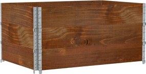 vidaXL Jardinieră de grădină, maro, 120x80 cm, lemn masiv de pin