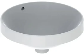Lavoar rotund Geberit Variform diametrul 40 cm cu preaplin, montaj incastrat, portelan, alb - GEC500.701.01.2