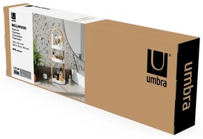 Organizator de baie alb/în culoare naturală din lemn Bellwood – Umbra