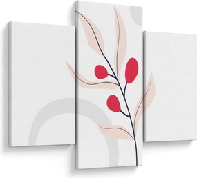 Tablou - Abstracție florală roz N⁰3 (90x60 cm)