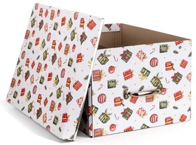Cutie de depozitare din carton cu capac, decorativă 37x50x15 cm Engla Christmas Storage – Bigso