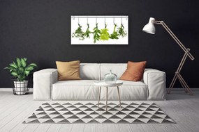 Tablou pe panza canvas Frunze verde florale