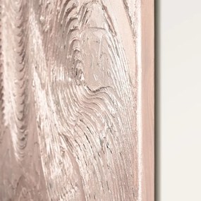 Tablou pictat manual 88x118 cm Metallic Rose – Malerifabrikken