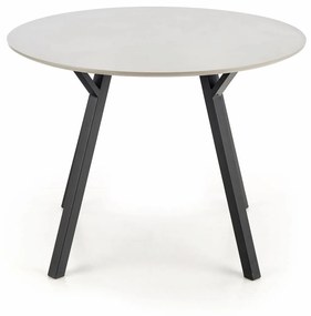 Masa rotunda Balrog gri deschis - d100xh74 cm