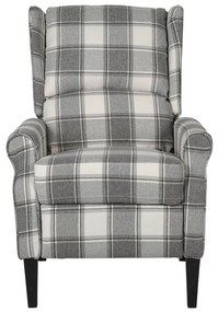 329313 vidaXL Fotoliu de masaj rabatabil, alb gri, material textil