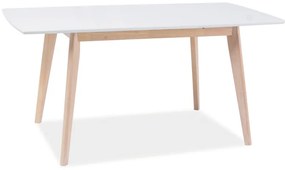 OFERTA Masa de dining alba COMBO II 120(160)X80, extensibila calitatea II