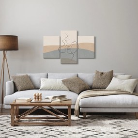 Tablou - Sărut de linie de artă (90x60 cm)