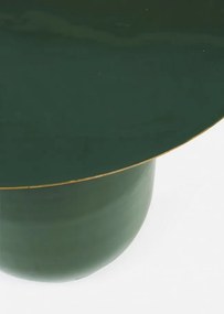 Masuta de cafea verde inchis din metal, ∅ 50 cm, Nalima Bizzotto