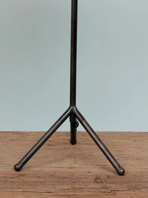 Lampa de masa, din iarba Moonj si baza metalica, Kenya