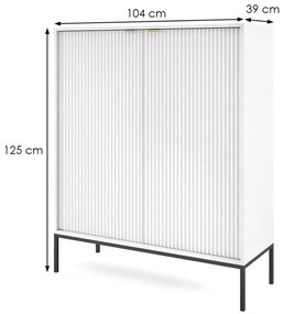 Comoda alba NOVA K104