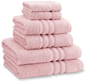 Prosoape de baie roz-deschis 6 buc. din bumbac din frotir Zero Twist – Catherine Lansfield